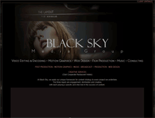 Tablet Screenshot of blackskymediagroup.com